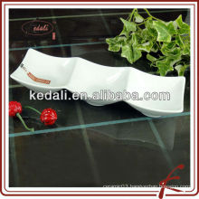 9.5 'white porcelain serving tray